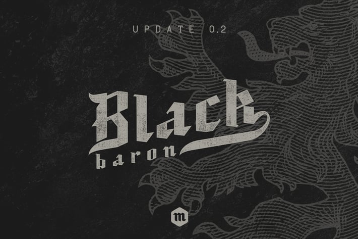 Black Baron Typeface|Medieval Font