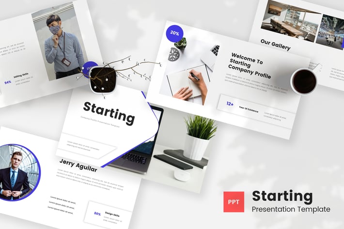 Starting - Company Profile PowerPoint Template