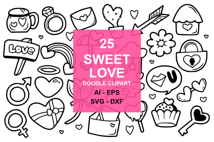 25 Sweet Love Doodles