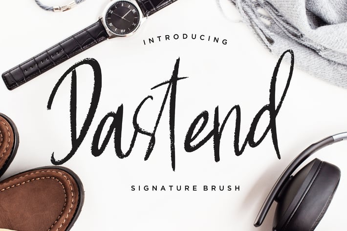 Dastend Signature Advertisement Font