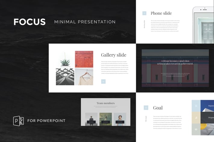 Focus Minimal PowerPoint Template