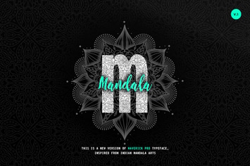 Maverick Mandala - Textured Typeface + WebFont
