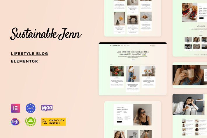 Sustainable Jenn - Eco Lifestyle Blog Theme