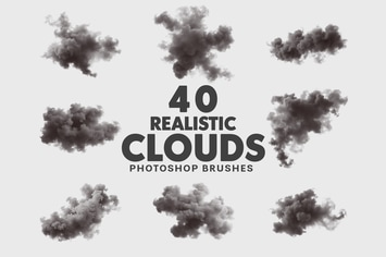 40 Realistic Clouds Brushes