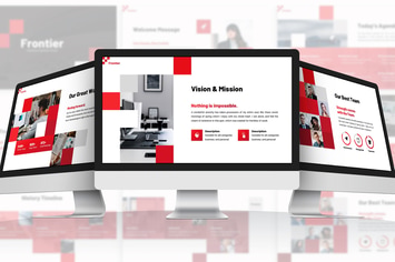 Frontier - Pixelated Google Slides Template