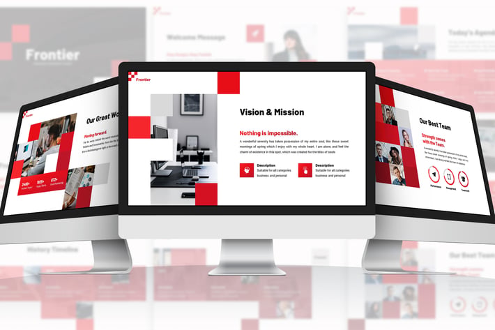 Frontier - Pixelated Google Slides Template