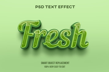 Fresh avocado text effect