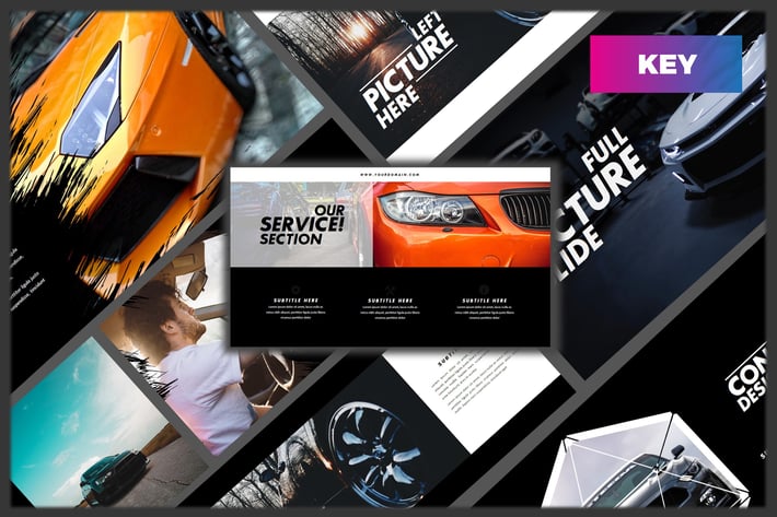 Furious - Sport Keynote Dark Template