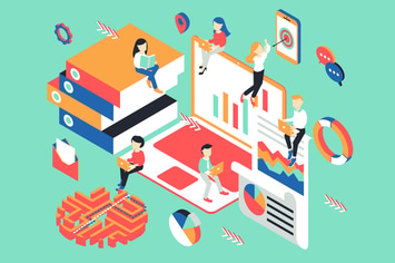 Management Isometric Illustration