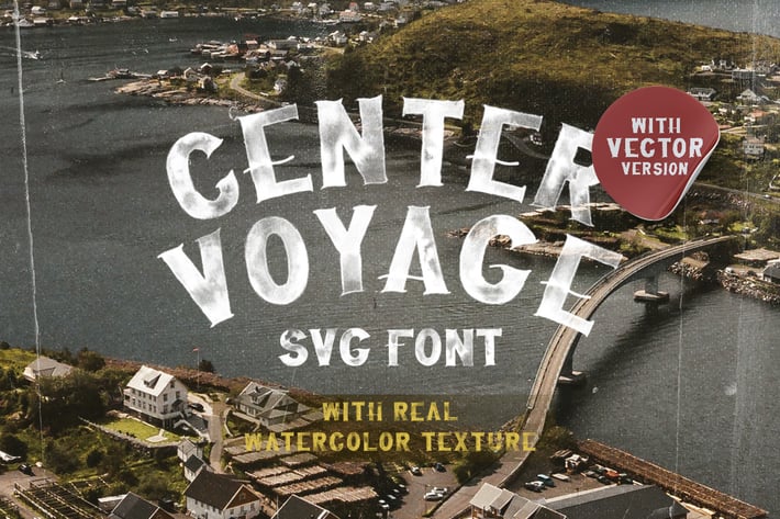 Center Voyage - SVG Font
