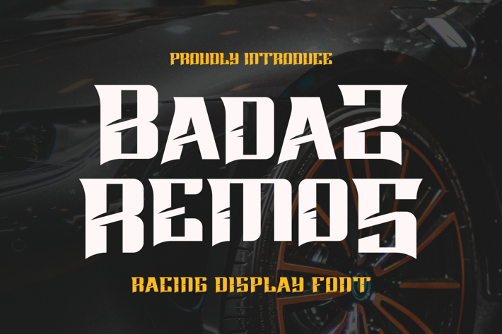 Badas Remos - Racing Font