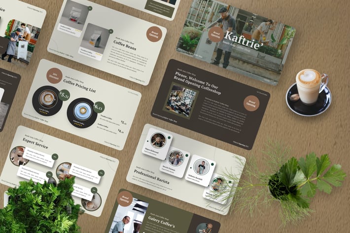 Kaftrie - Coffee Shop Keynote Template