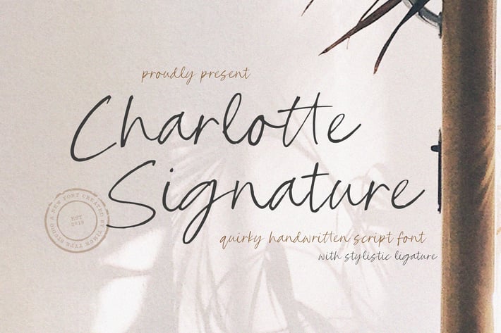 Charlotte Signature - Quirky Handwritten Script TT