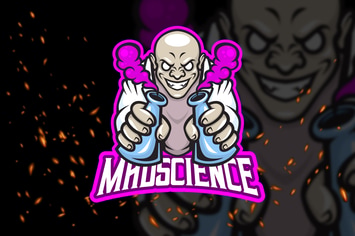 Mad Scientist - eSport Logo Template