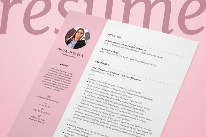 Double Page Resume/CV & Cover Letter