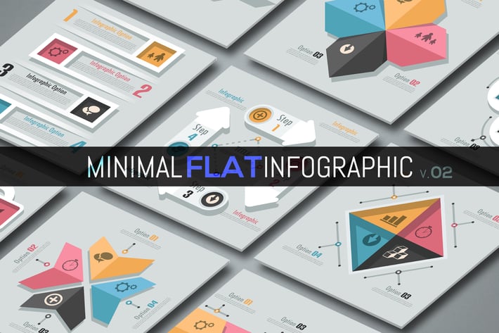 Minimal Flat Infographics v.02