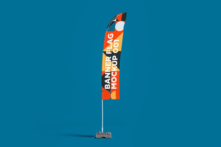 Banner Flag Mockup 001