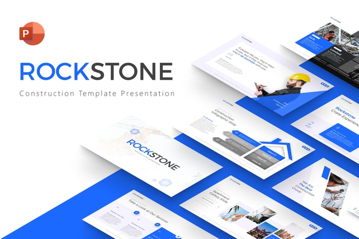 Rockstone Construction Powerpoint Template 