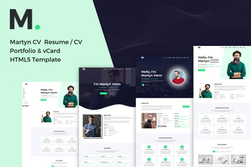  Martyn - CV/Resume/Portfolio/vCard HTML Template 