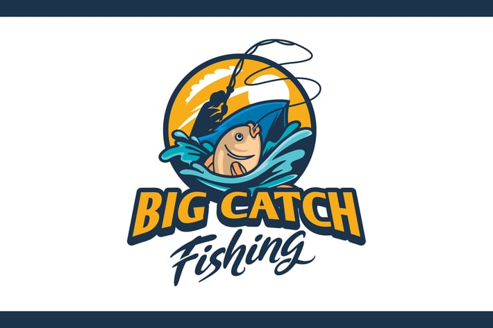 Illustrative Fishing and Angler Logo