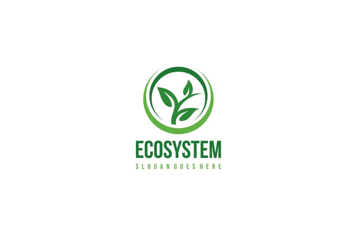 Eco and Leaf Logo