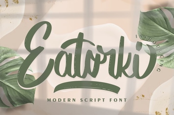 Eatorki | Modern Script Font
