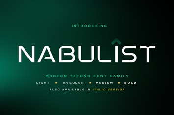 Nabulist - Modern Logo Font