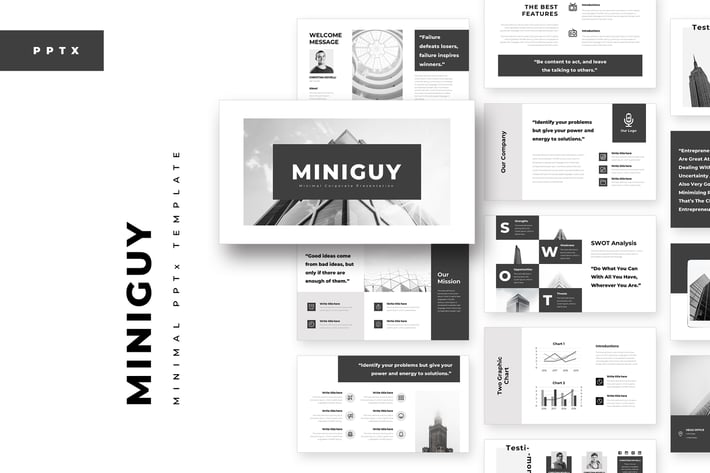 MiniGuy Minimal PowerPoint Template