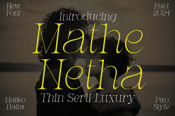 Mathe Netha - Thin Serif Luxury Font