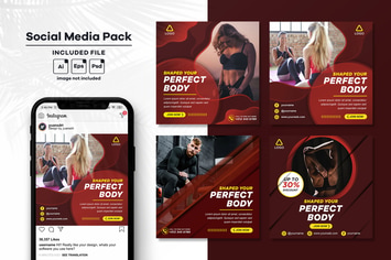 Fitness Social Media Post Template