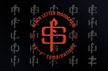 F Black Letter Monogram Logo Vol.3