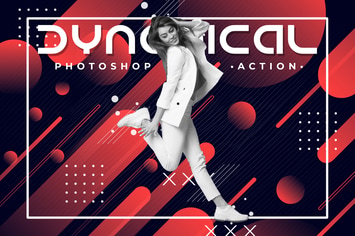 Dynamical Poster Photoshop Action