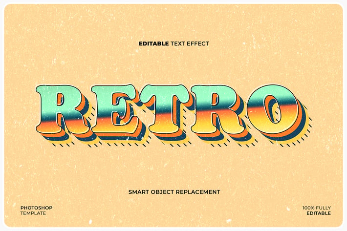 Retro Stamp Text & Logo Effect