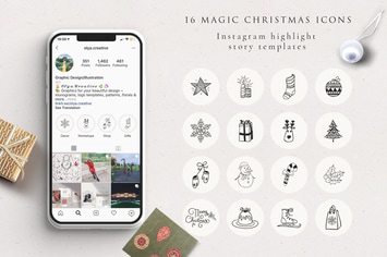 Xmas Instagram Highlight Story Icons