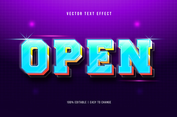 Blue Bold - Gradient Text Effect