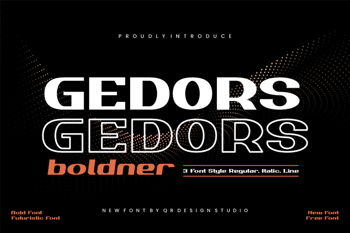 Gedors Boldner - Futuristic Font