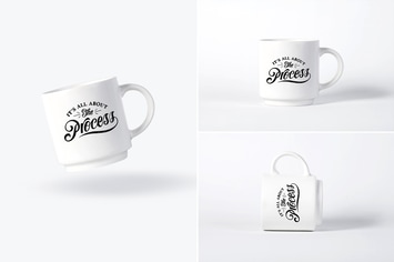 White Mug Mock Up