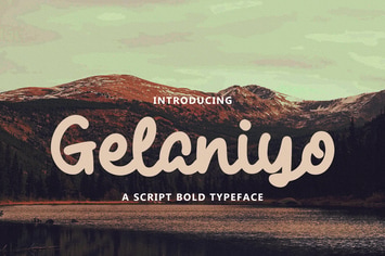 Gelaniyo - a Script Bold Typeface