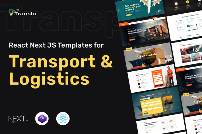 Translo – Logistics and Transportation React Next 