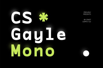 CS Gayle Mono – Sans Serif Typeface