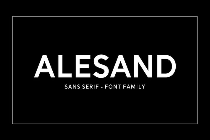 Alesand Typeface