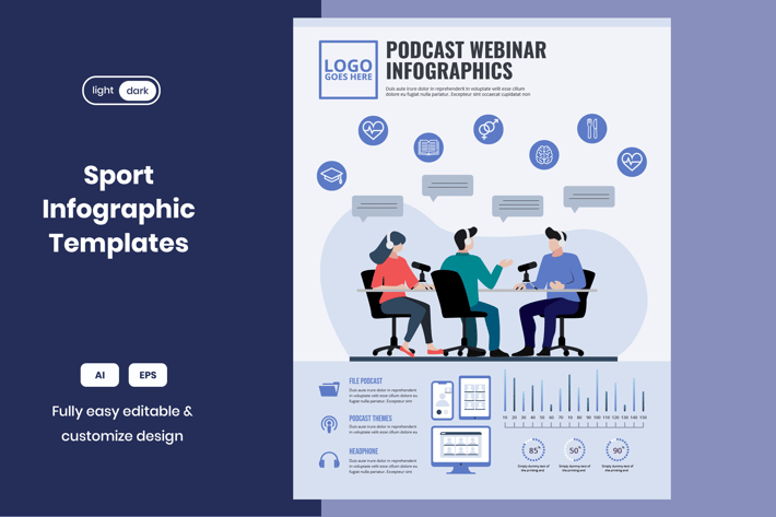 Podcast & Webinar Infographic