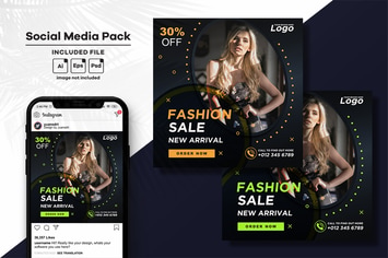 Fashion Sale Social Media Post Template