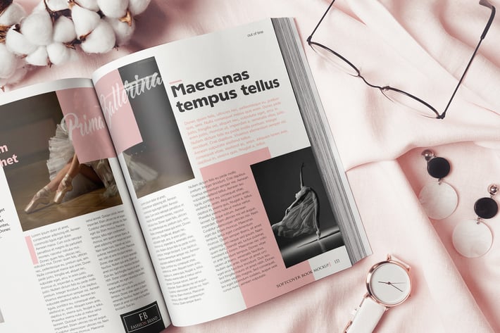Softcover Book Flat Lay Mockup