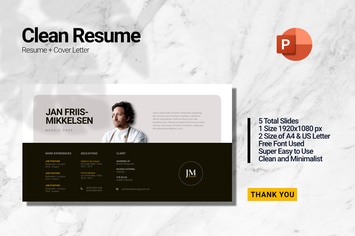 Clean Chef Resume_Powerpoint