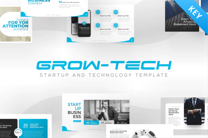 Grow-Tech Business Startup keynote Template