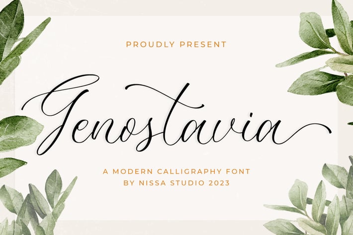 Genostavia - Wedding Font
