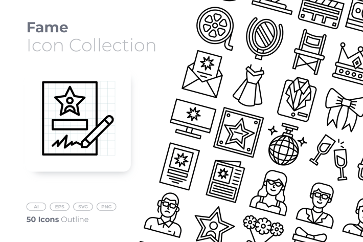 Fame Outline Icon