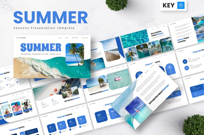 Summer - Seasons Keynote Templates