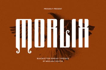 Morlix Blackletter Decorative Display Font